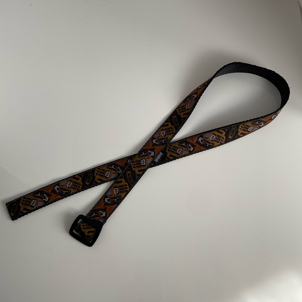 Silverfoot Webb Belt in Pacific Northwest Artwork Made in BC 🇨🇦